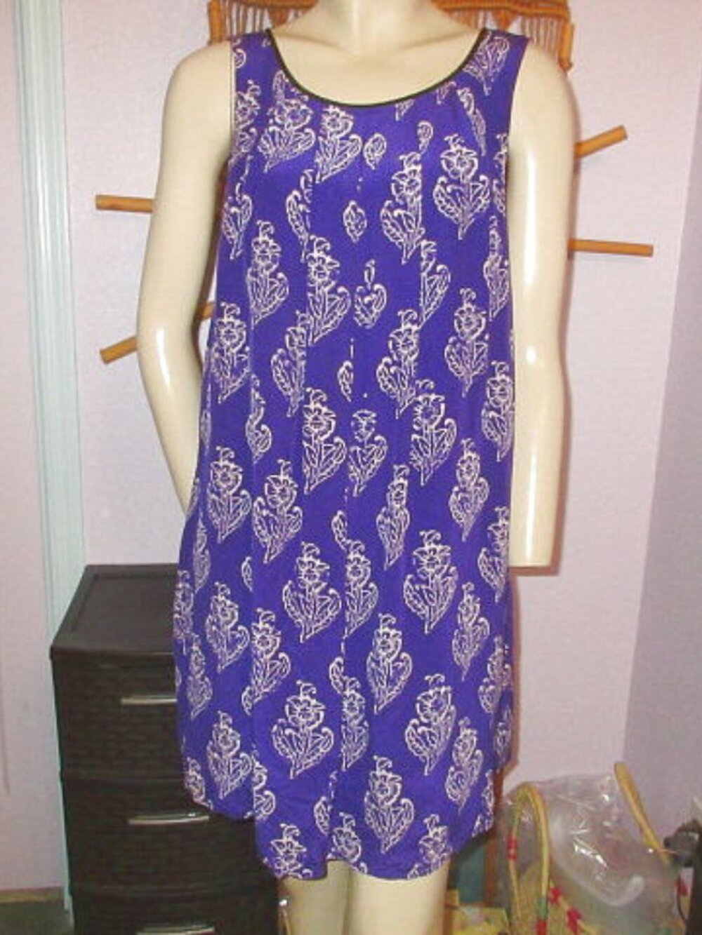Anthropologie Maeve Petal Stamp Silk Dress M Pockets Floral Lined Sleeveless NEW